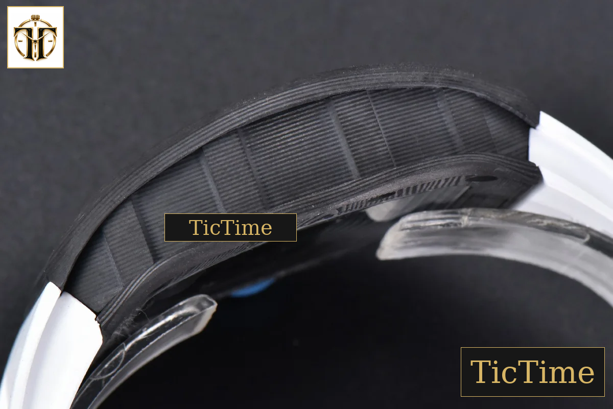 NTPT RM055 42mm RMF Blue Skeleton Dial White Rubber Strap RMUL2 — foto 17