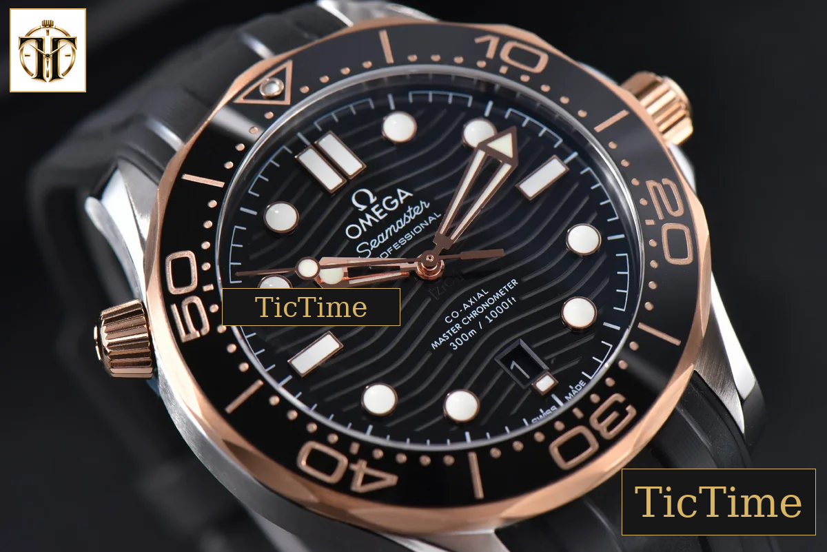 Seamaster Diver 42mm VSF RG/SS 300M Black Dial Rubber Strap A8800 — foto 9