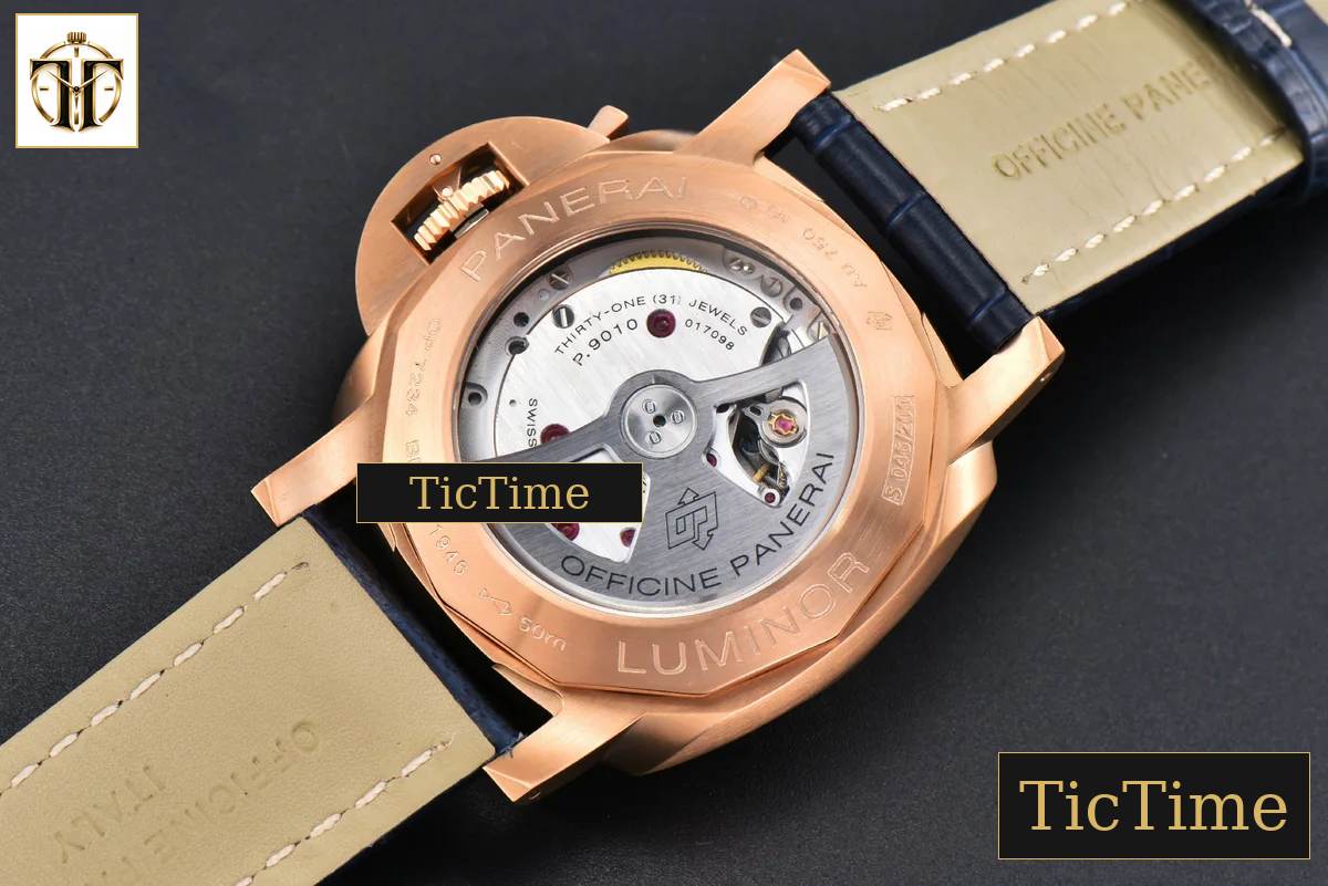 PAM1112 44mm TTF RG 44 Blue Dial Blue Leather Strap P9010 — foto 22