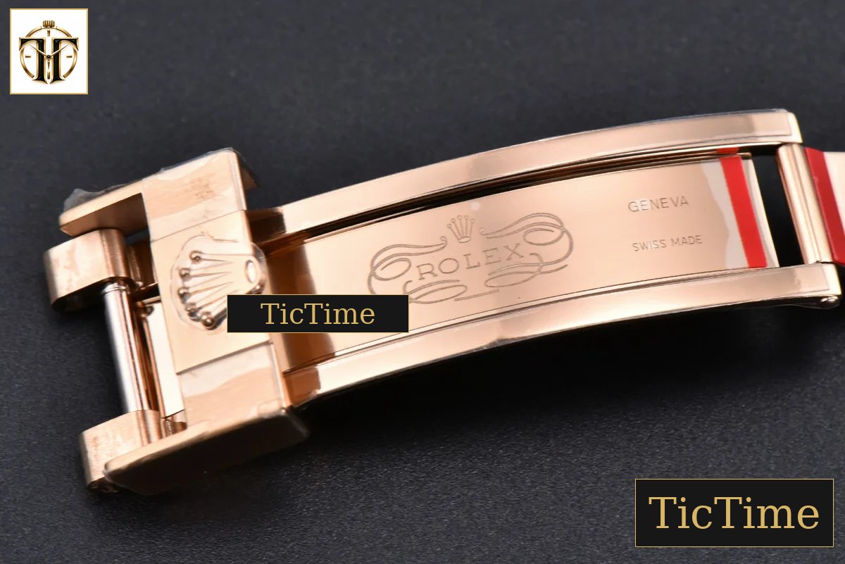Daytona 126515 40mm Clean Factory RG Black Dial RG Subdial Diamond Marker Oysterflex Strap DD4131 — foto 37