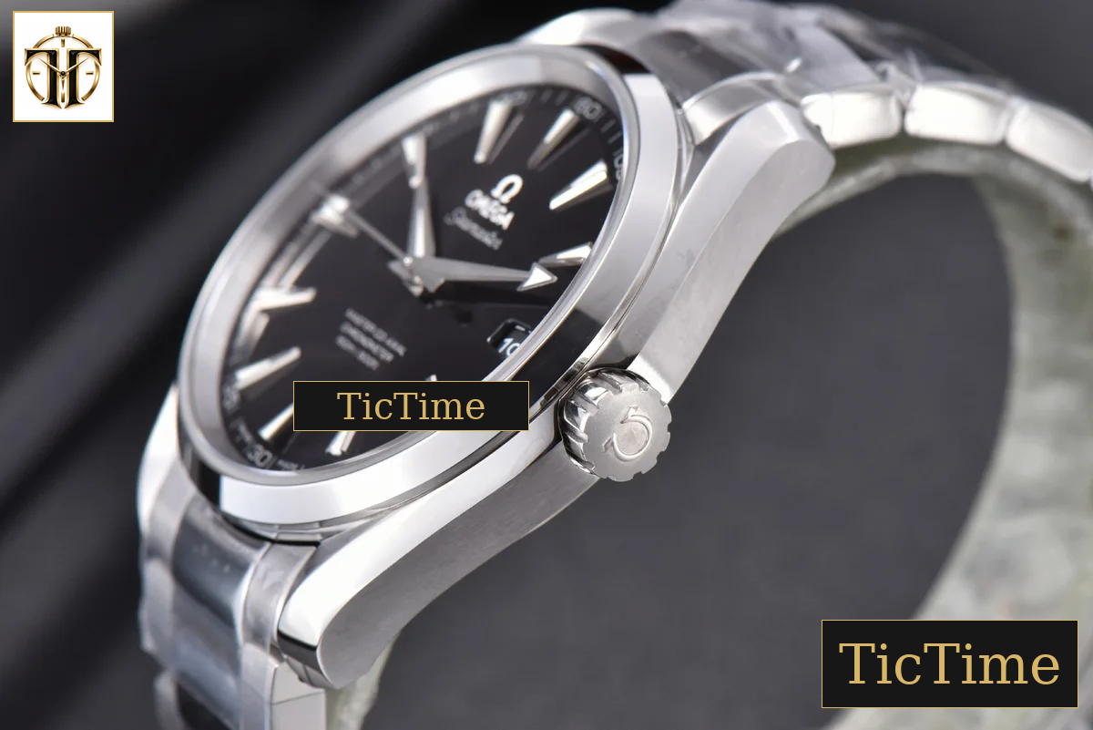 Aqua Terra 150M 41mm VSF Black Textured Dial SS Bracelet A8500 — foto 11