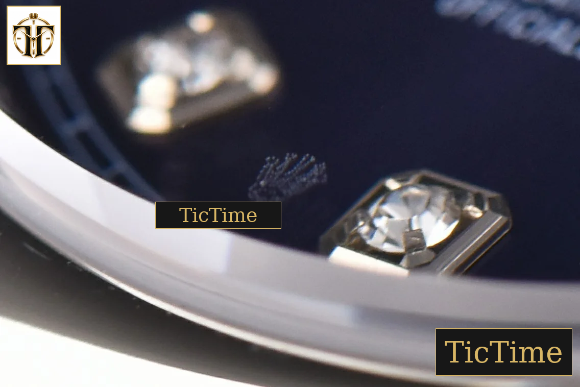 DateJust 36mm GMF SS Smooth Bezel Blue Dial Diamond Roma Marker Jubilee Bracelet VR3235 — foto 12