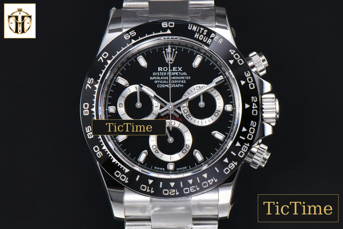Daytona 116500 40mm APSF SS Black Dial Ceramic Bezel SS Bracelet SH4130 — foto 2