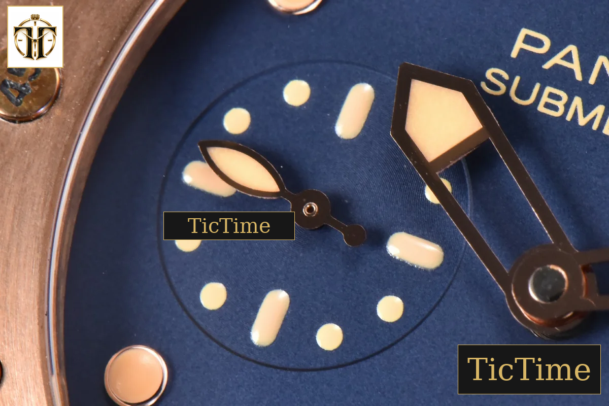 Submersible Quaranta PAM1074 42mm VSF Bronze Blue Dial Blue Leather Strap P900 — foto 6