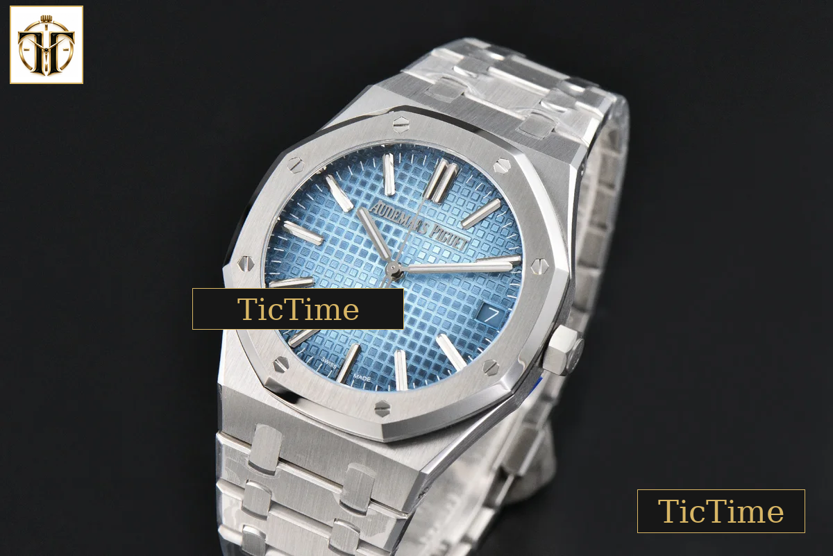 Royal Oak ’50th Anniversary’ 15510 41mm ZF Ice Blue Dial SS Bracelet SA4302 — foto 5