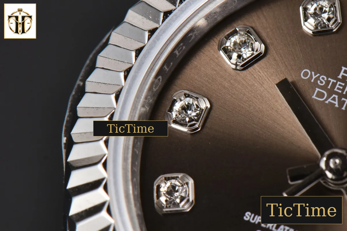 DateJust Ladies 28mm WF Gray Dial Diamond Marker Jubilee Bracelet A2236 — foto 7