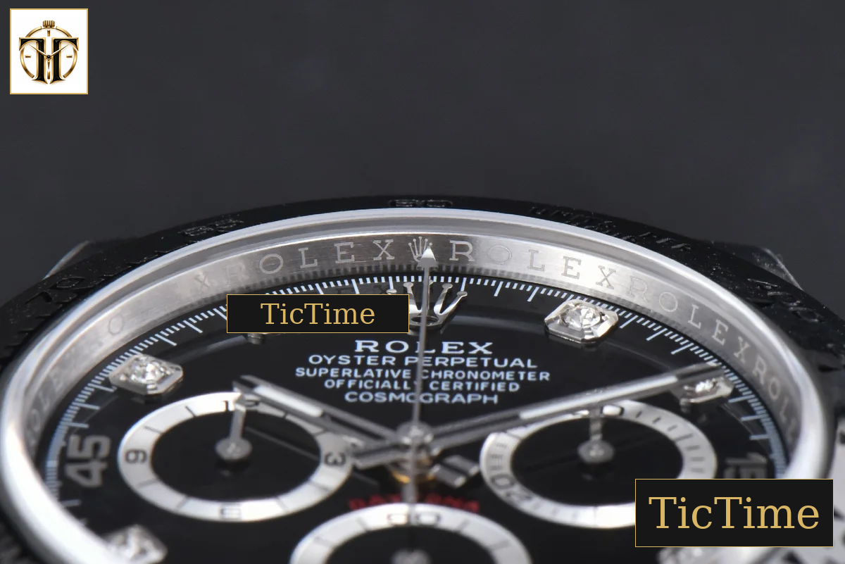 Daytona 904L 116509 40mm BTF Black Dial Diamond Marker SS Bracelet SA4130 — foto 15
