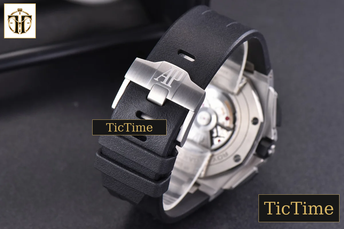 Royal Oak Offshore 44mm JF Black Ceramic Panda Dial Rubber Strap V2 A3126 — foto 14