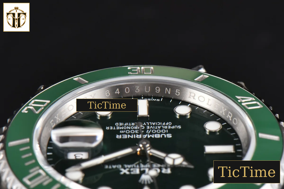 Submariner LV 40m 116610 40.5mm King Factory Green Ceramic Green Dial SS Bracelet VS3135 — foto 14