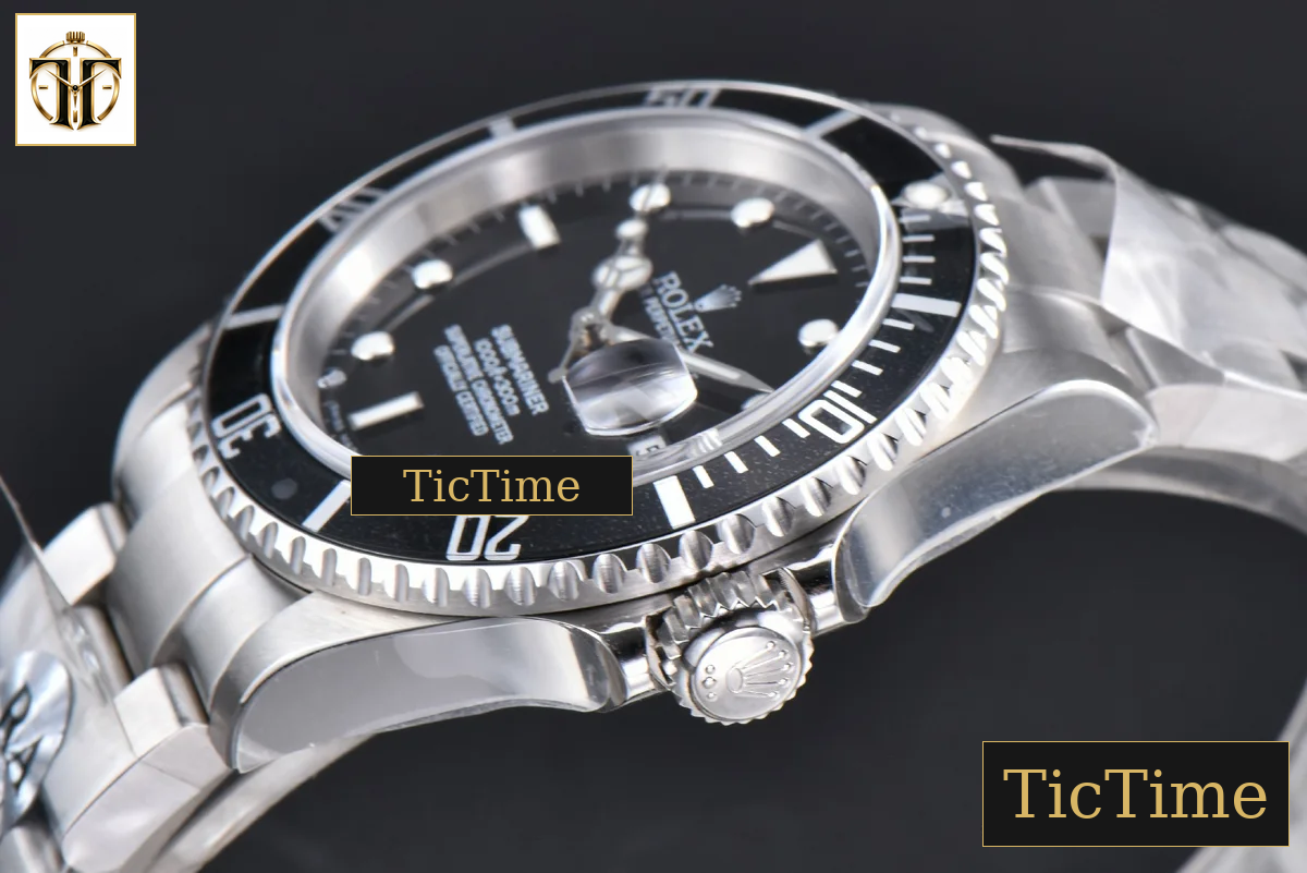 Submariner LN 16610 40mm RAF Black Bezel 904L SS Bracelet No Rehaut SH3135 — foto 12