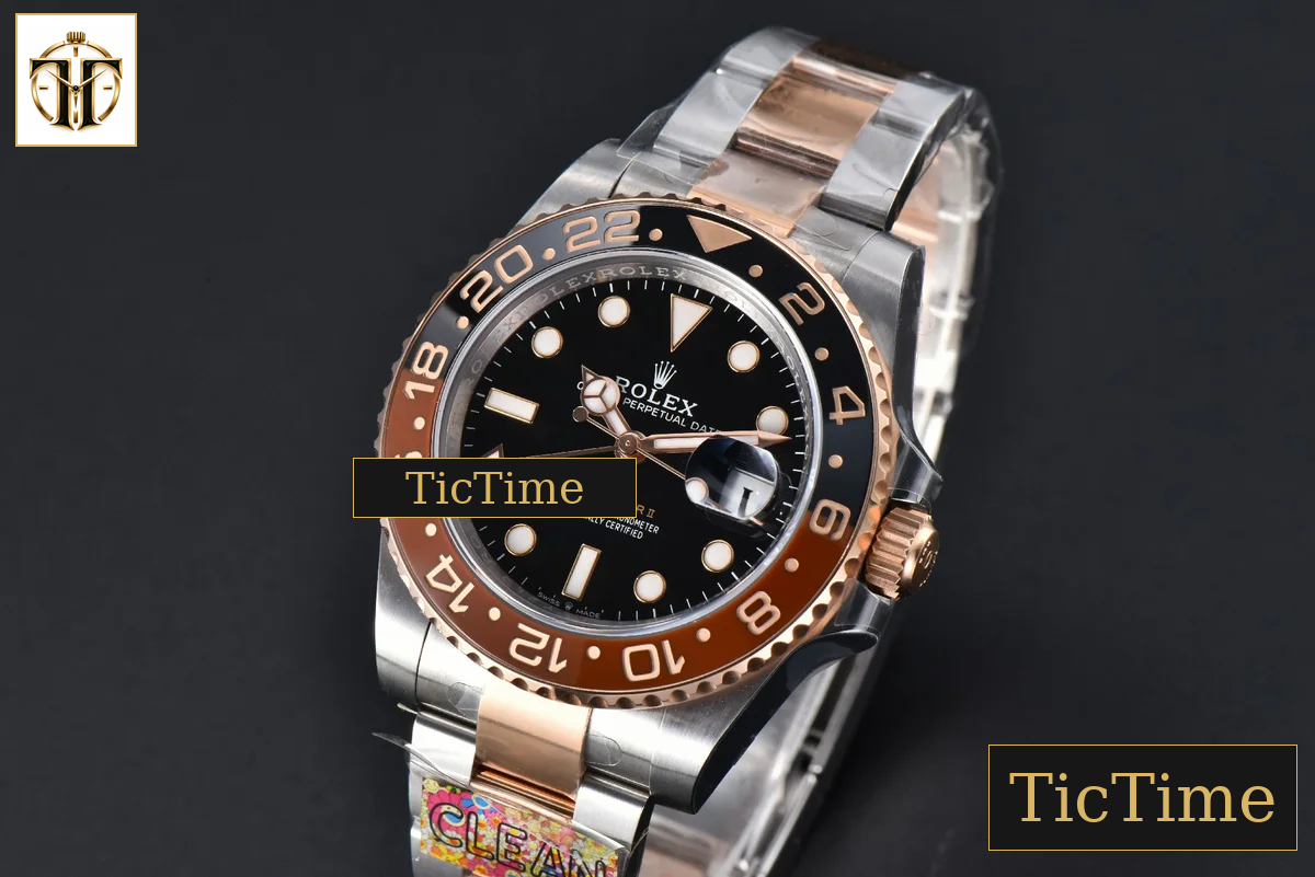 GMT-Master II CHNR 126711 40mm Clean Factory RG/SS Black/Brown Ceramic Oyster Bracelet DD3285 — foto 4