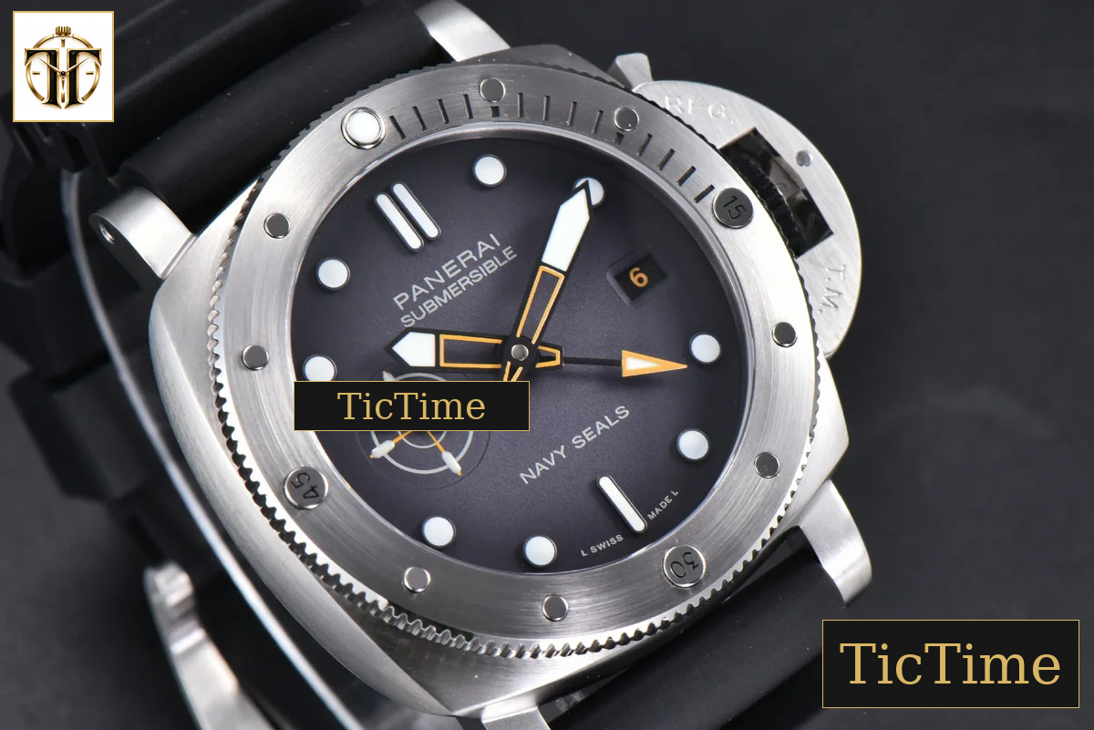 Submersible GMT PAM1323 44mm VSF Navy Seal Gray Dial Rubber Strap P900 — foto 12