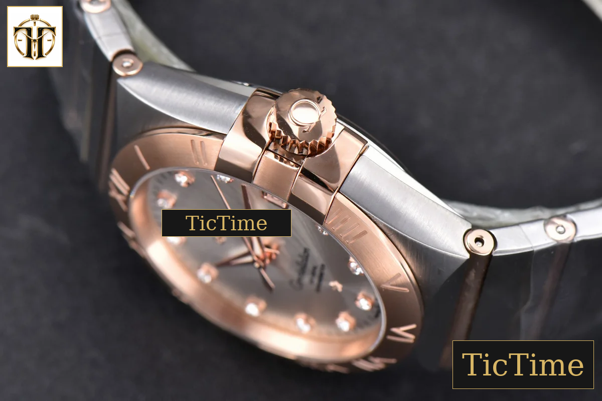 Constellation 38mm VSF SS/RG Silver Dial Diamonds Markers SS/RG Bracelet A8500 — foto 13