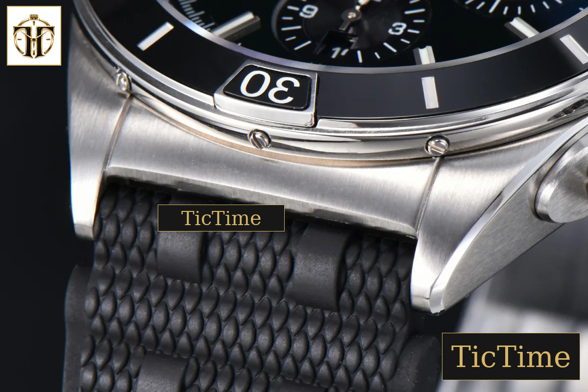 Chronomat B01 44mm BLSF Black Bezel Green Dial Rubber Strap 7750 — foto 10