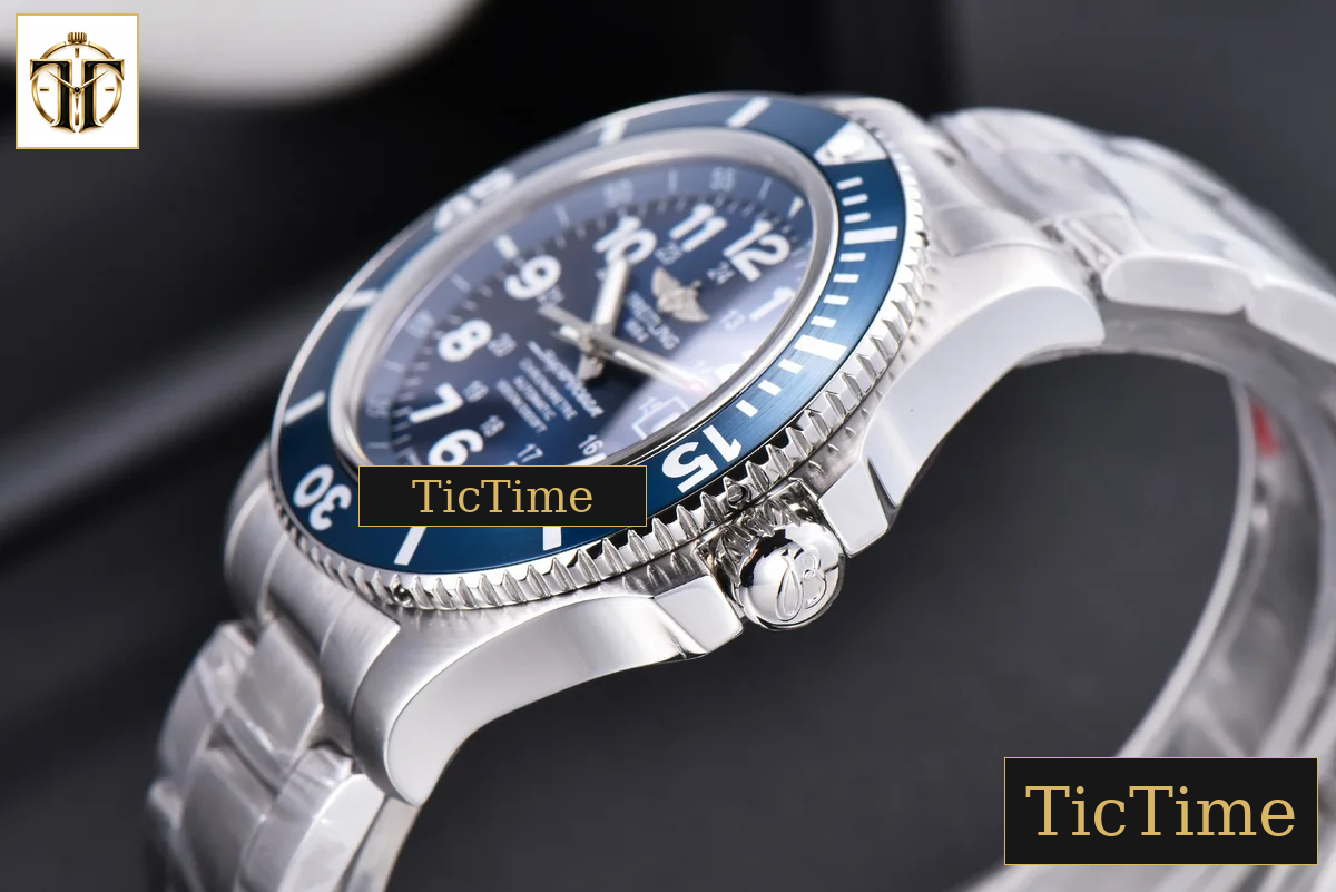 Superocean 44mm TF Black Ceramic Blue Dial SS Bracelet A2824 — foto 9