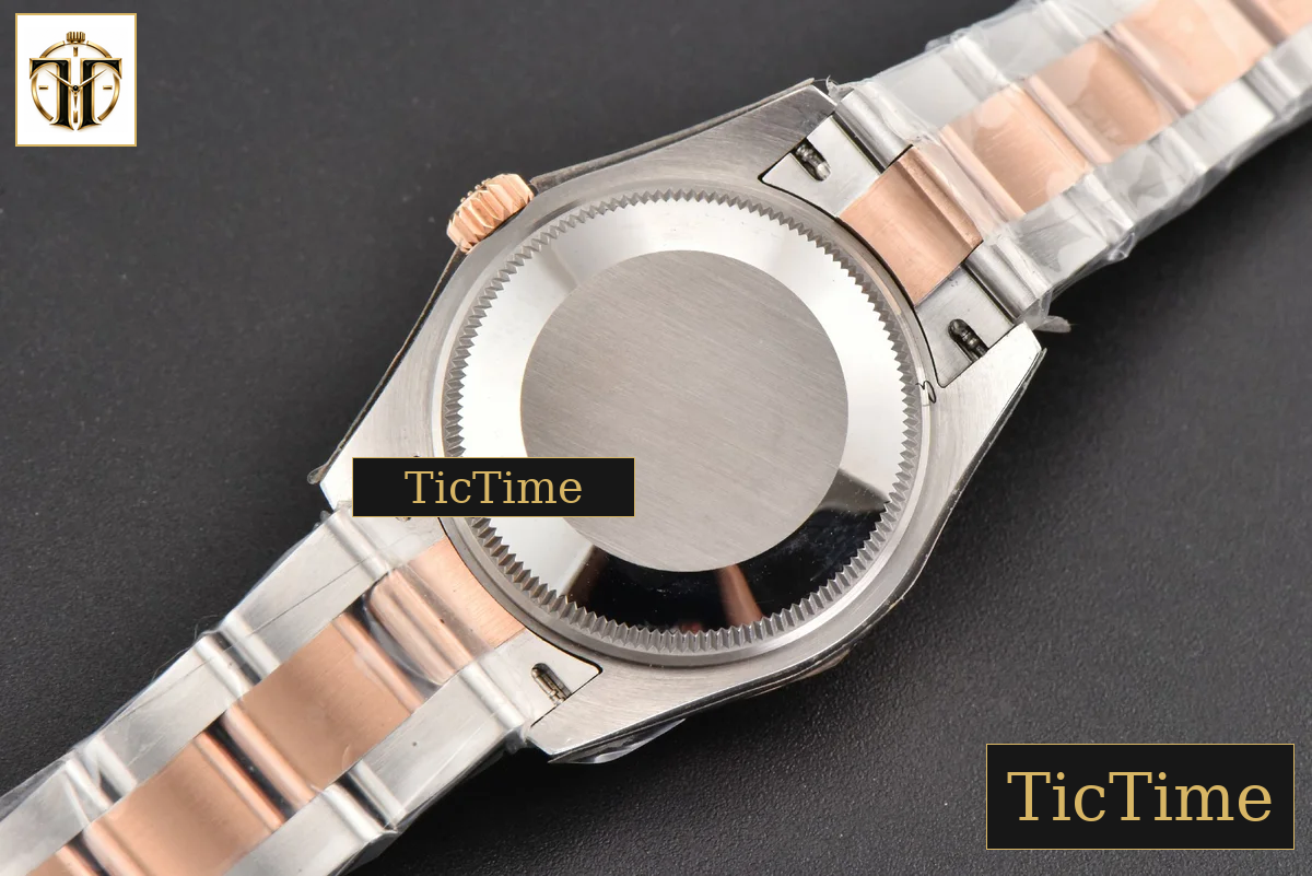 DateJust Ladies 904L 31mm WF RG/SS Smooth RG Dial Roma Marker Oyster Bracelet A2671 — foto 19
