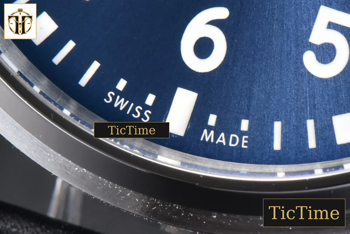 Pilot Mark XX IW328203 40mm ZF Blue Dial Dark Blue Leather Strap A32111 — foto 7