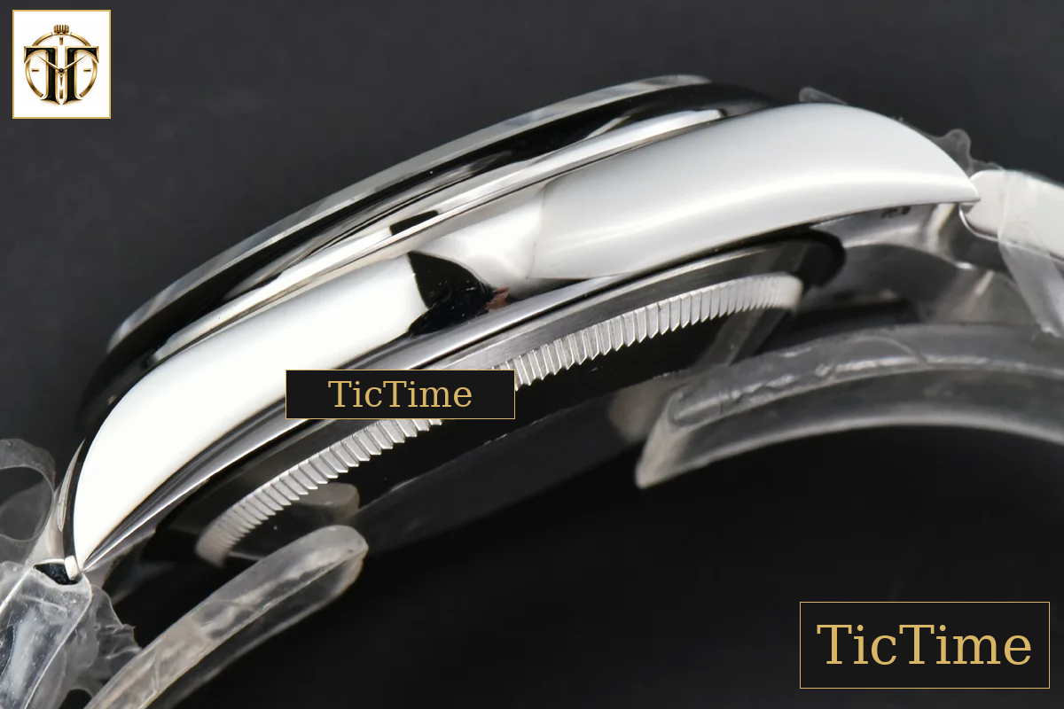 DateJust Smooth Wimbledon 36mm BPF Gray Dial Green Roma Marker Oyster Bracelet A2824 — foto 18