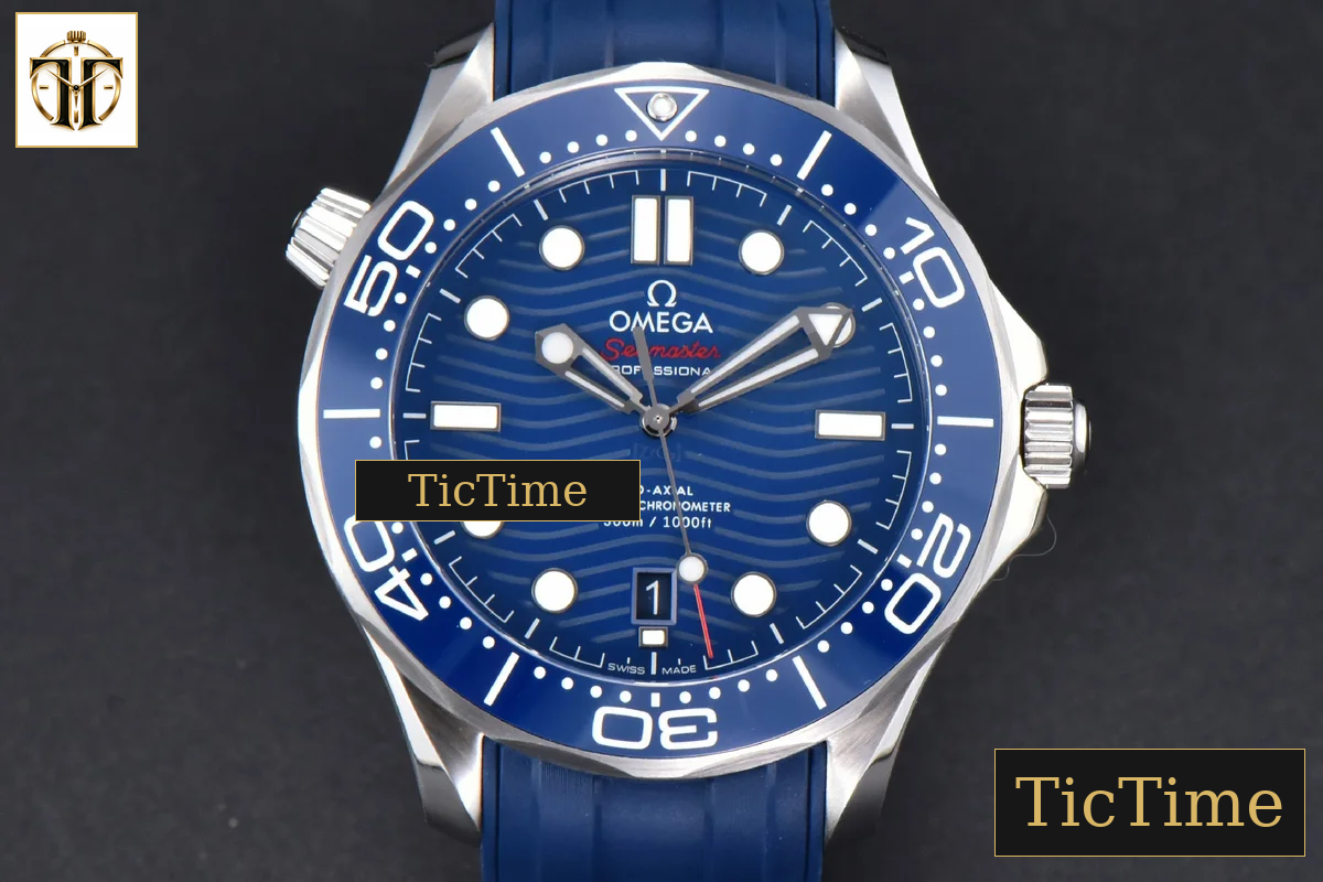 Seamaster Diver 300M 42mm ZF Blue Ceramic Blue Dial Blue Rubber Strap A8800 — foto 2
