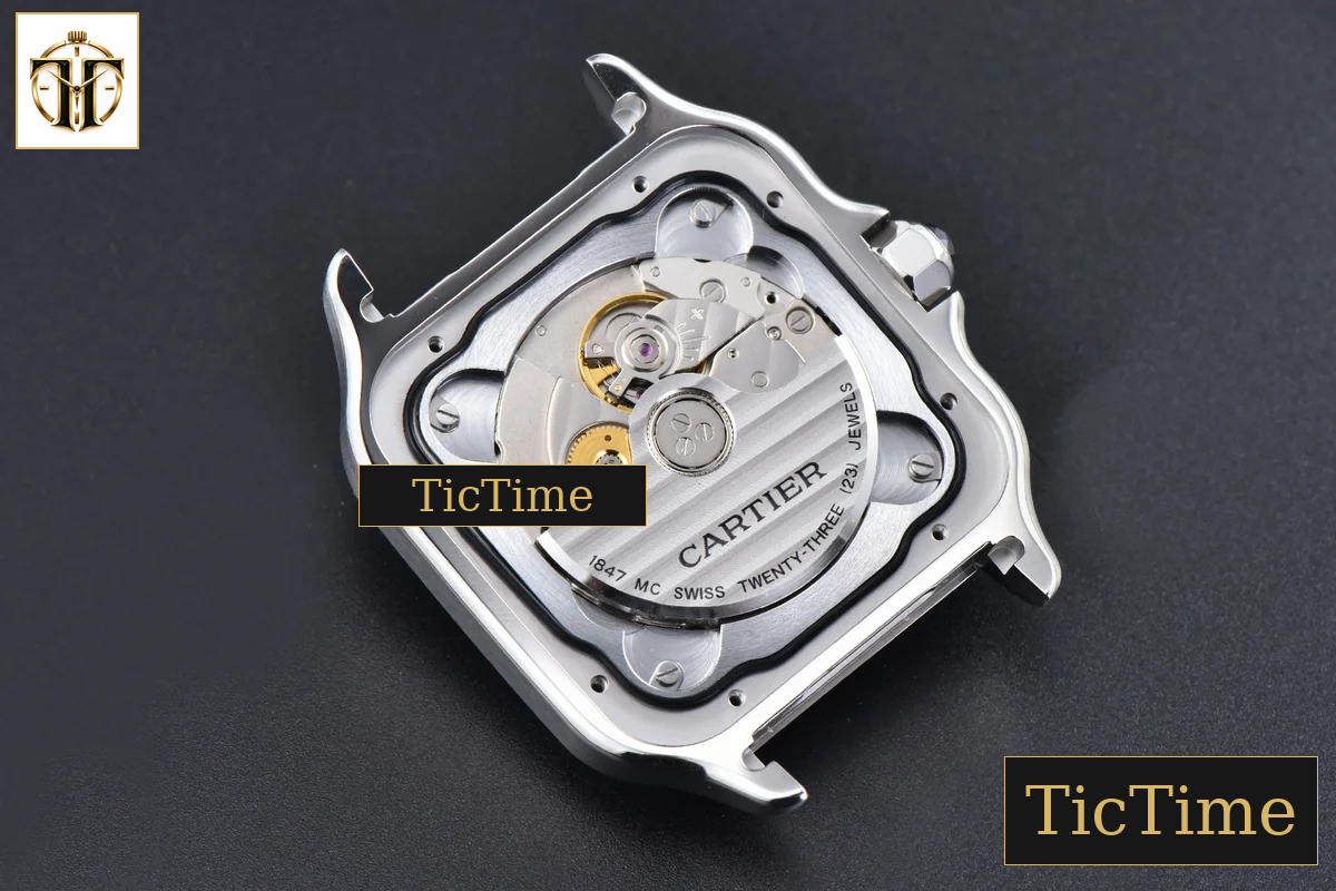 Santos de Cartier XL 40mm AF SS Blue Dial Blue Leather Strap Miyota 9015 — foto 17