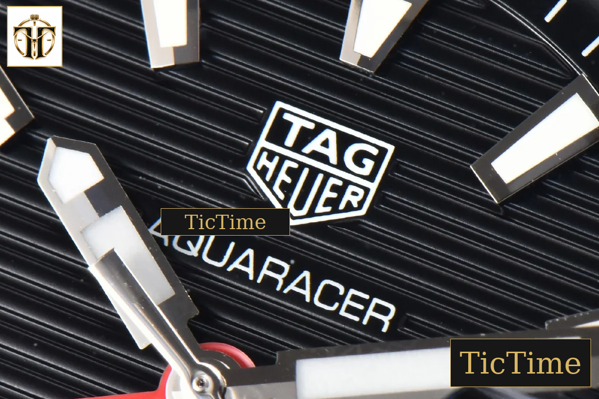 Aquaracer Calibre 7 GMT 43mm OF Blue/Red Bezel Black Dial Swiss SW200 — foto 6