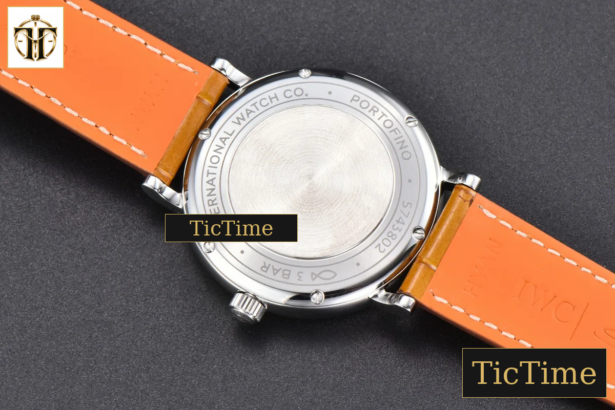 Portofino 37mm V7F Gray Dial YG Marker Brown Leather Strap A2892 — foto 16