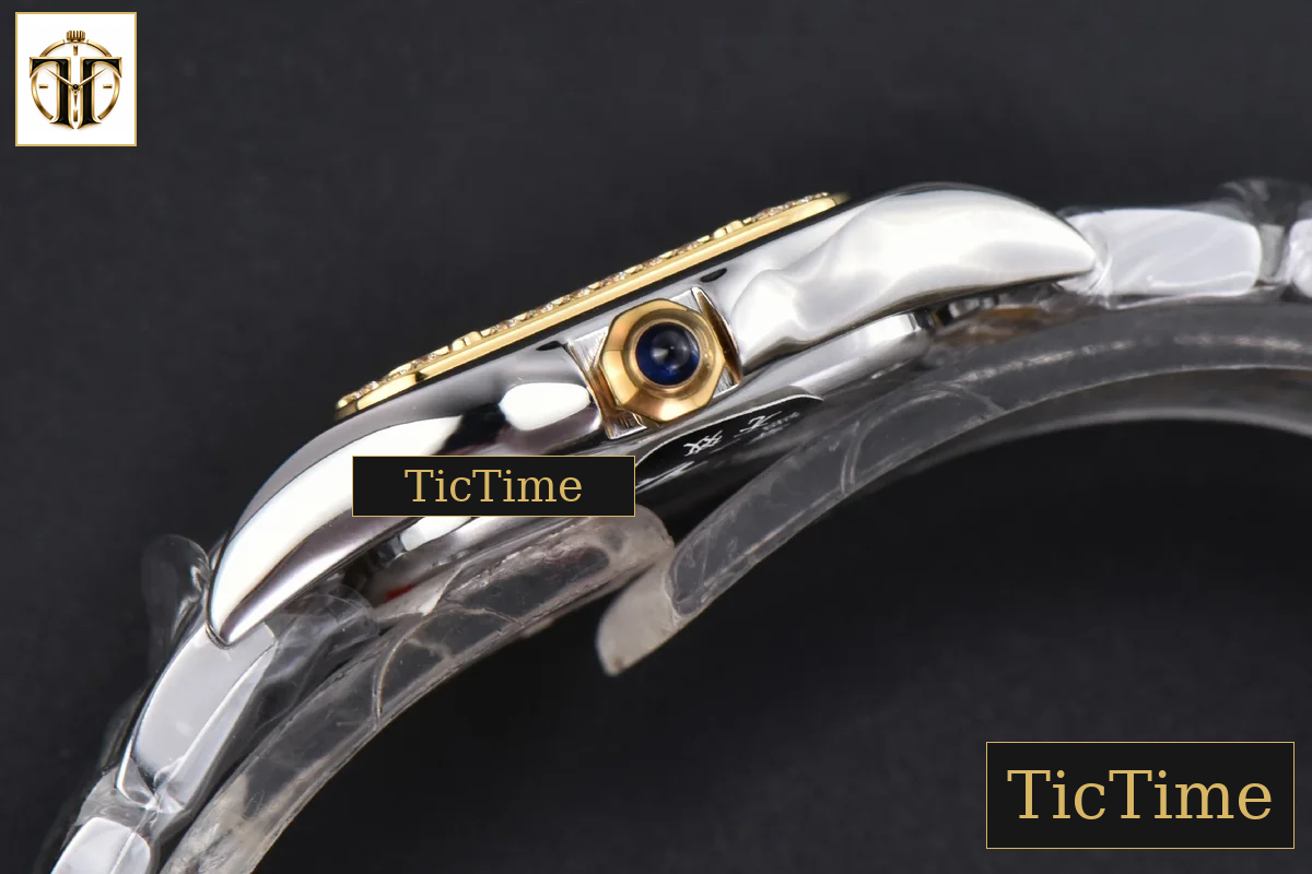 Panthère 22mm AF SS/YG Diamond Bezel White Dial SS/YG Bracelet Ronda Quartz — foto 13