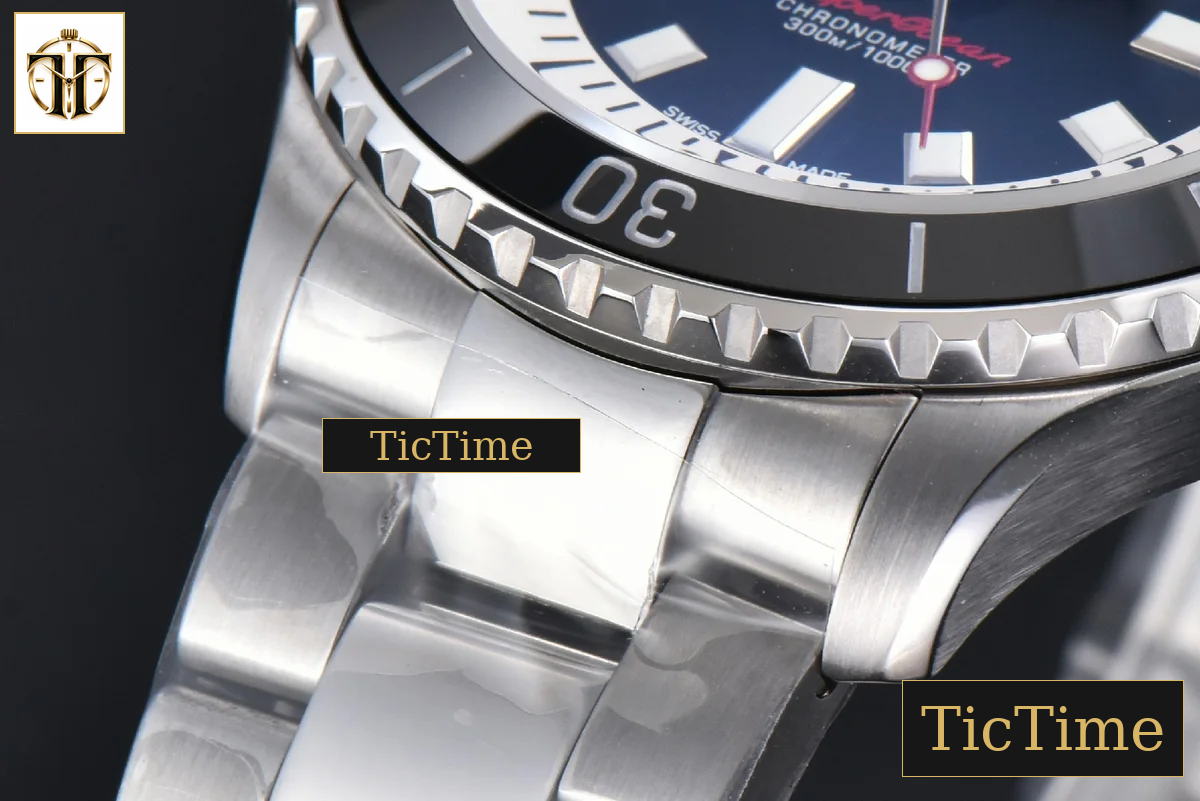 SuperOcean 44mm TF Black/White Dial SS Bracelet A2824 — foto 9