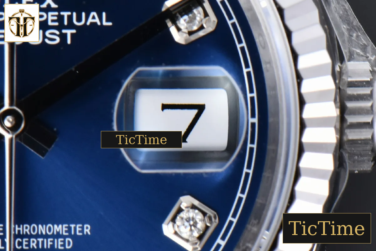 DateJust 904L 126234 36mm VSF Blue Dial Diamond Marker Jubilee Bracelet VS3235 — foto 8