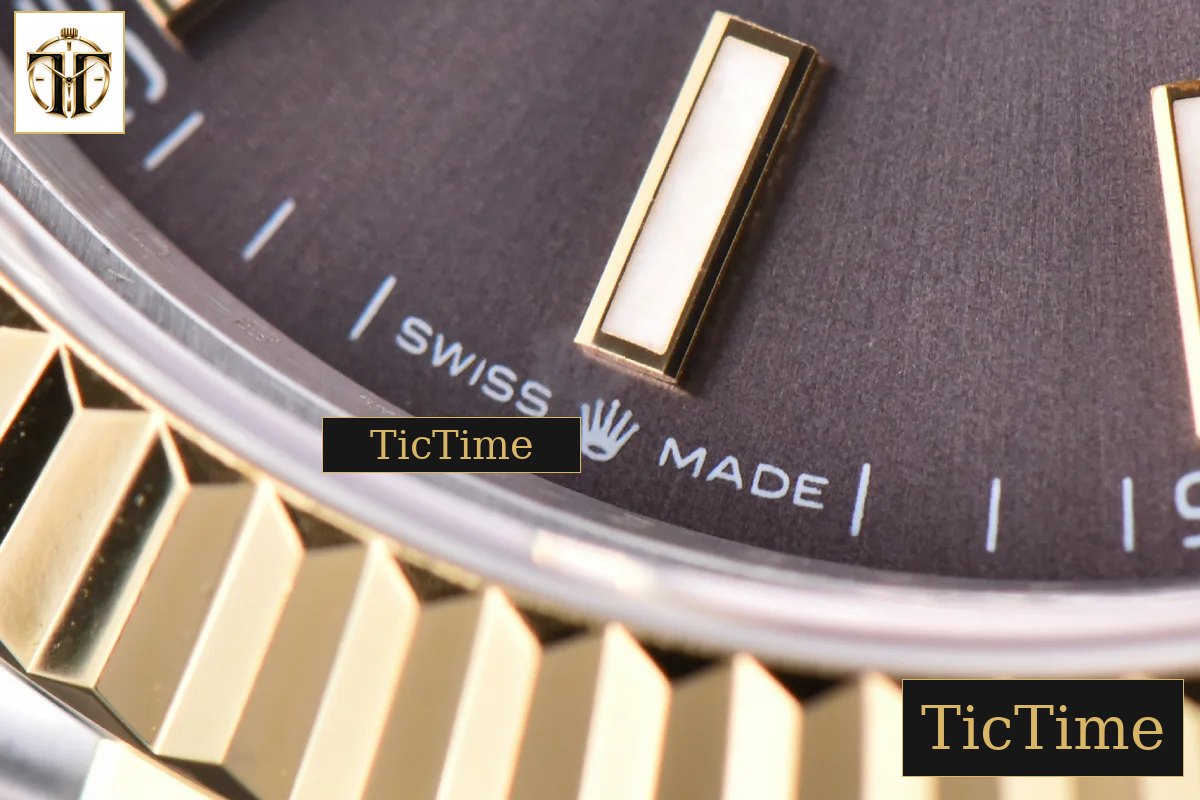 Datejust 41mm GMF YG/SS Gray Dial Stick Marker Fluted Bezel Jubille Bracelet VR3235 — foto 9