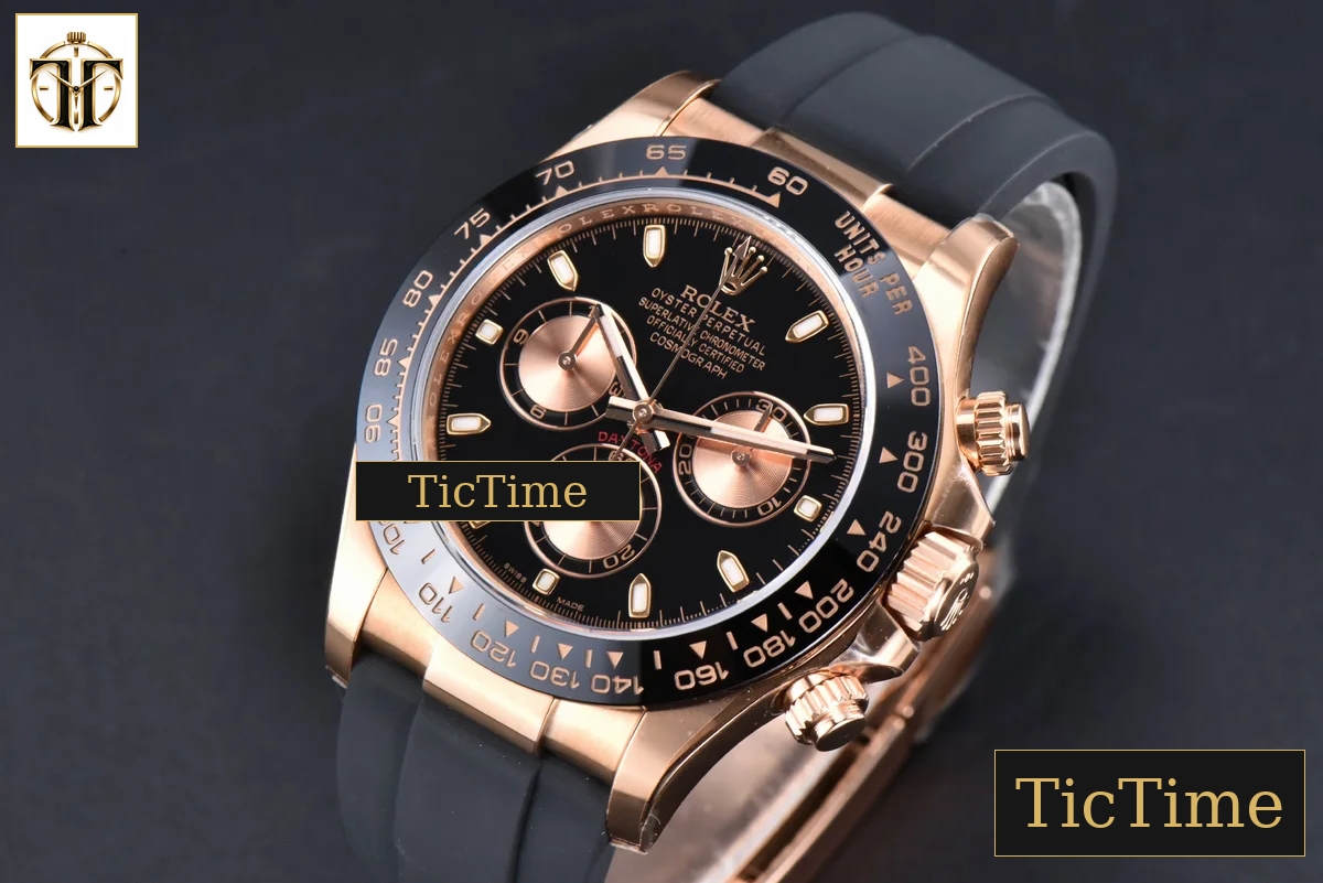 Daytona 116515 40mm Clean Factory RG Ceramic Black RG Subdials Oysterflex Strap 4130 — foto 4