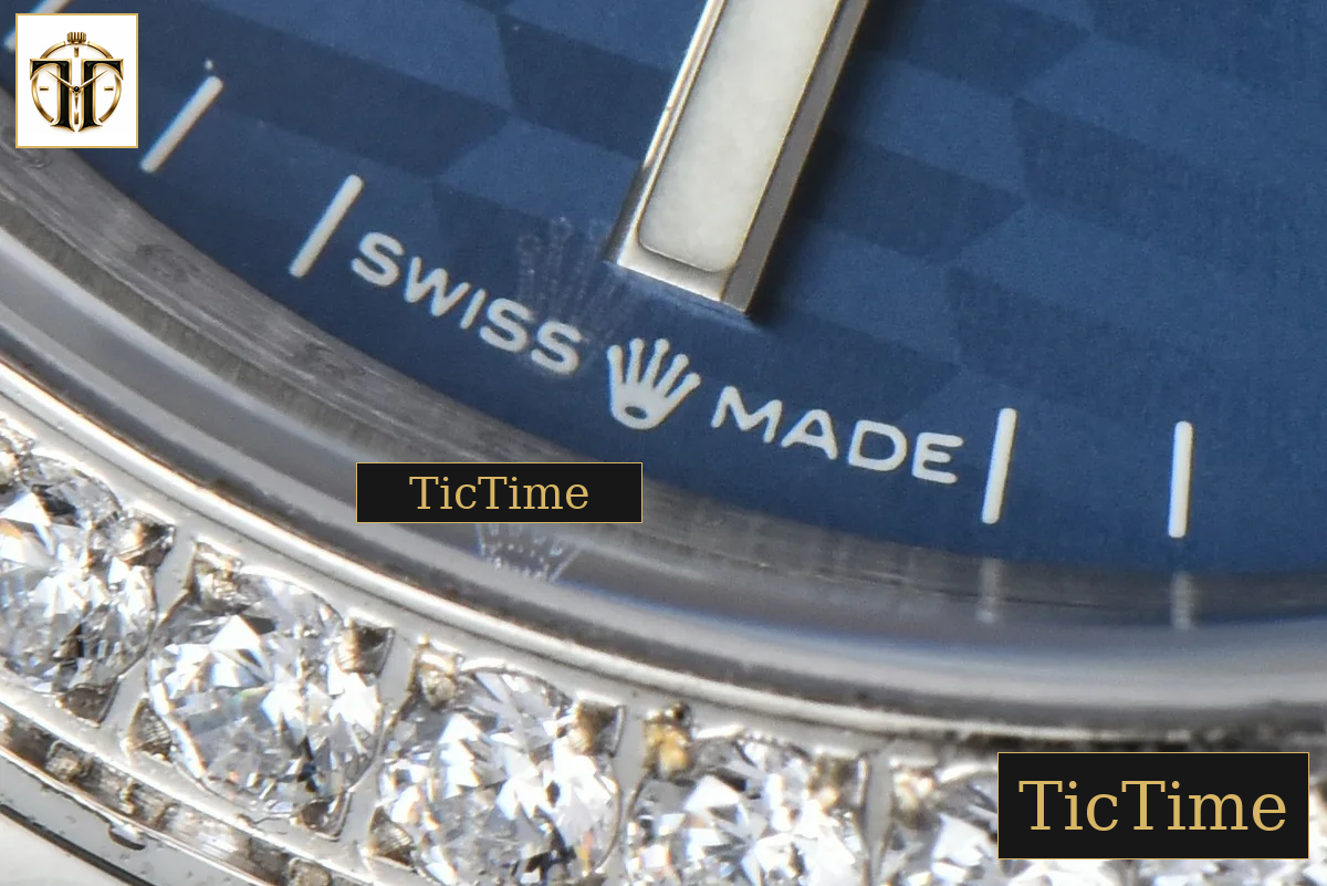 DateJust 36mm BPF Diamond Blue Motif Dial Oyster Bracelet A2824 — foto 8