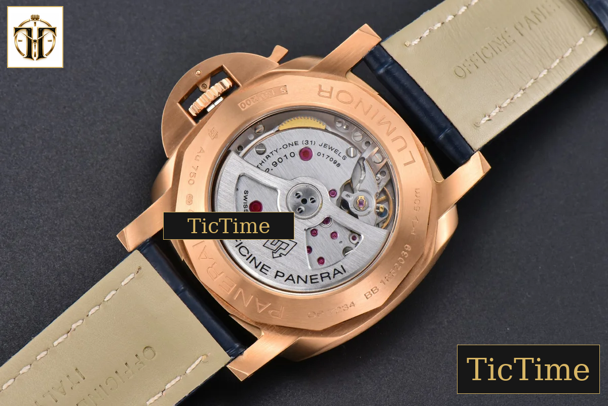 PAM1112 44mm TTF RG 44 Blue Dial Blue Leather Strap P9010 — foto 23