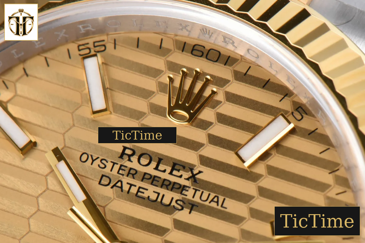 DateJust 126333 41mm Clean Factory YG/SS YG Motif Dial Oyster Bracelet VR3235 — foto 5