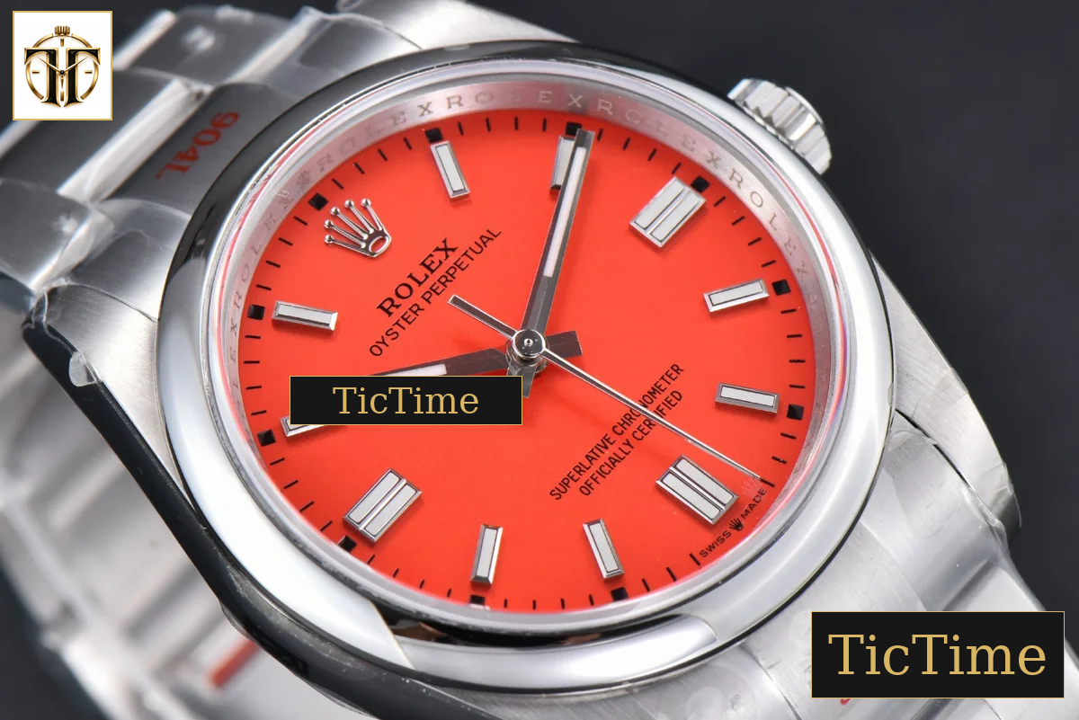 Oyster Perpetual 904L 126000 36mm GMF Red Dial SS Bracelet VR3230 — foto 14