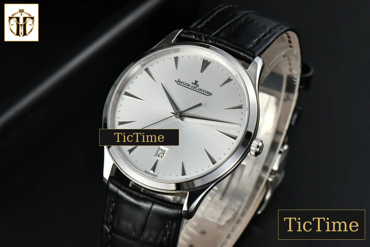 Master Ultra Thin Date 1282510 40mm ZF Silver Dial Black Leather Strap A899 — foto 4