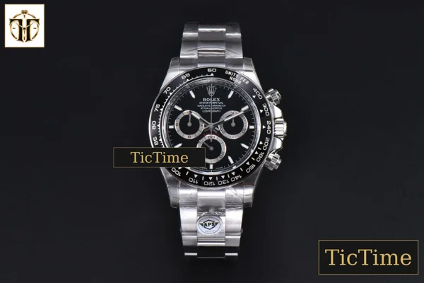Foto frontal — Daytona 904L Steel 126500 40mm APSF Black Dial SS Braclet SH4131
