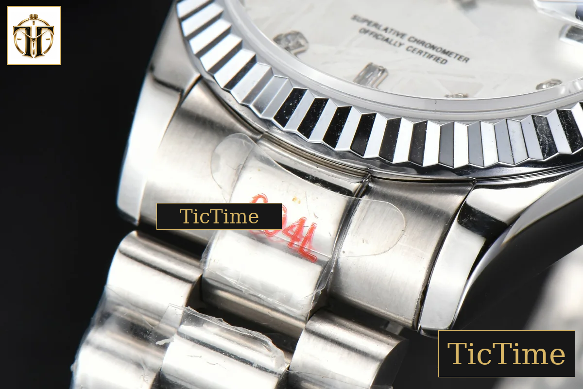 DayDate 36mm GMF SS Meteorite Dial Diamond Marker SS Bracelet A3235 — foto 12