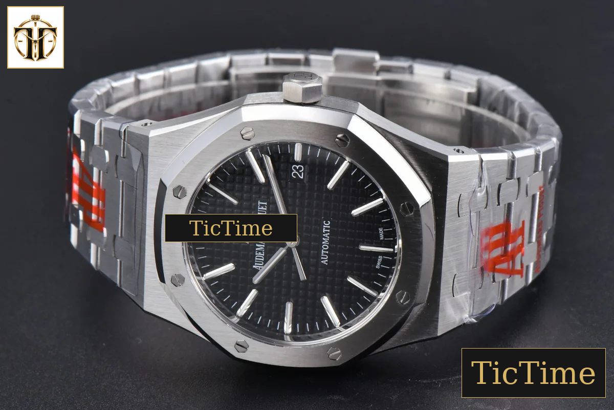 Royal Oak 15400 41mm ORF Black Textured Dial SS Bracelet A3120 — foto 14