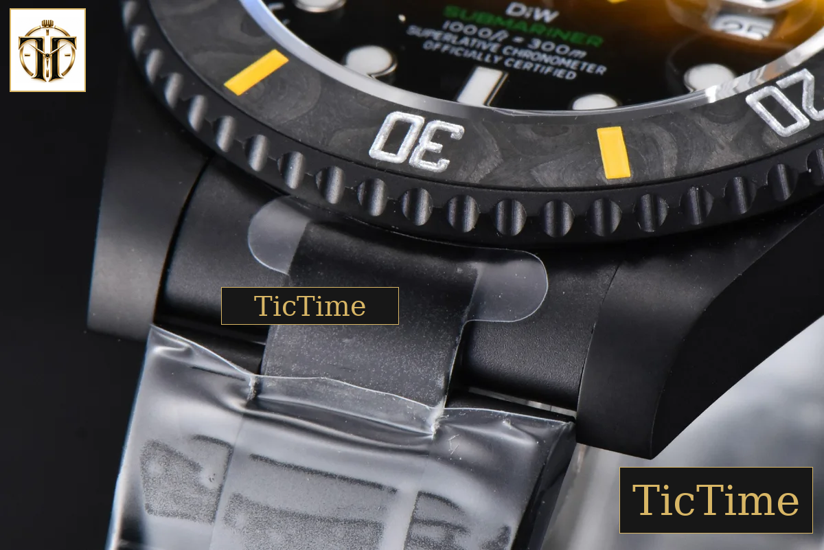 Submariner DIW DLC 41mm VSF Yellow Gradient Dial SS Bracelet VS3135 — foto 13