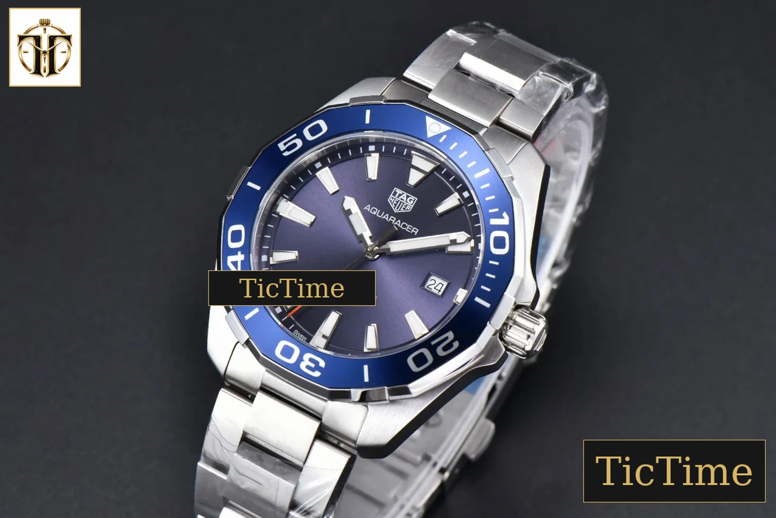 Aquaracer 300M 41mm OF Purple Dial SS Bracelet SW200 — foto 5