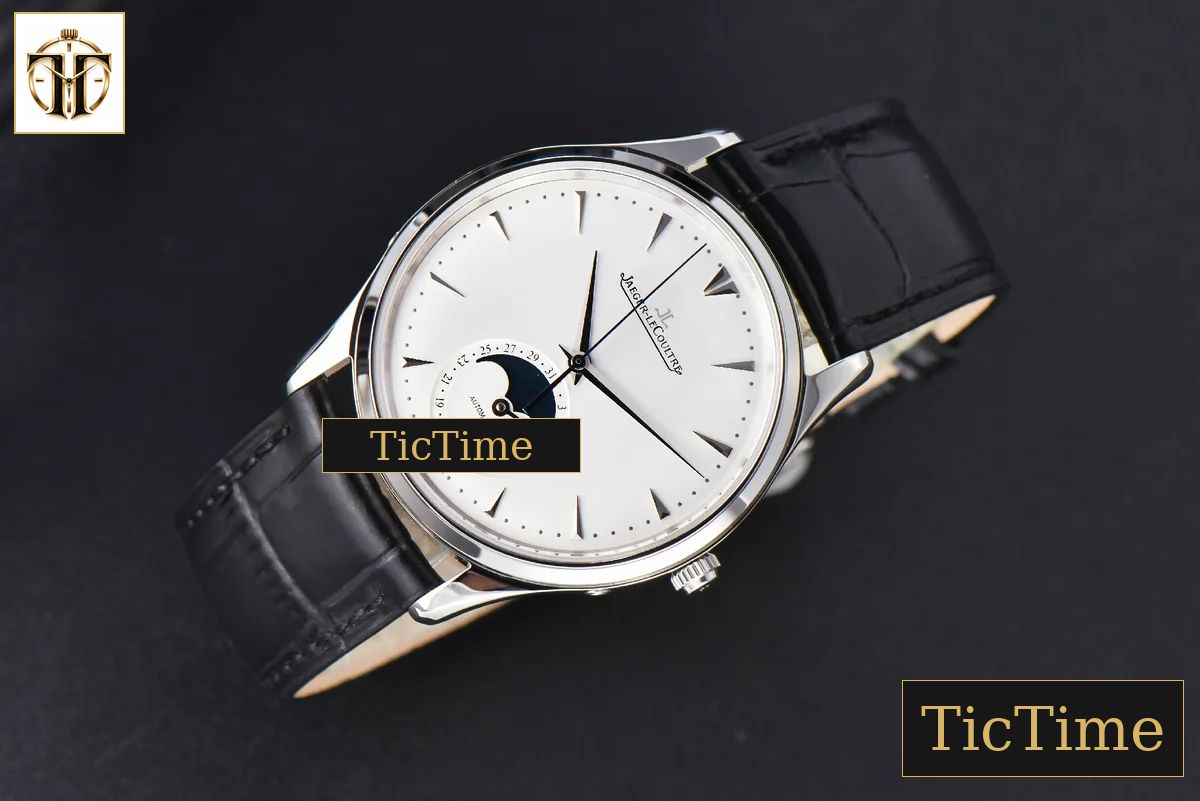 Master Ultra Thin Moon 1368420 39mm YLF SS White Dial Black Leather Strap A925 — foto 5