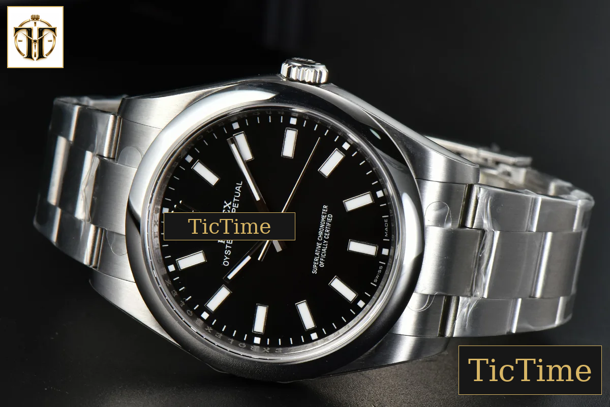 Oyster Perpetual 114300 39mm BPF Black Dial SS Bracelet A2824 — foto 16