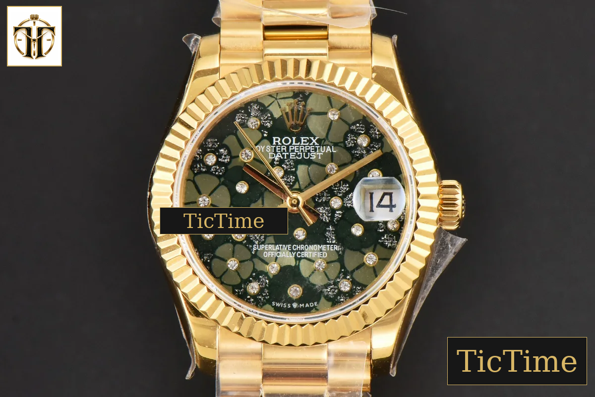 DateJust Ladies 904L 31mm WF YG Flowers Dial Oyster Bracelet A2671 — foto 2
