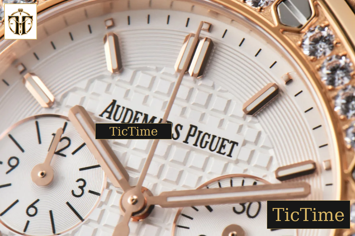 Offshore Ladies 26231ST 37mm RXWF RG Diamond White Dial White Subdial White Rubber Strap Quartz — foto 5