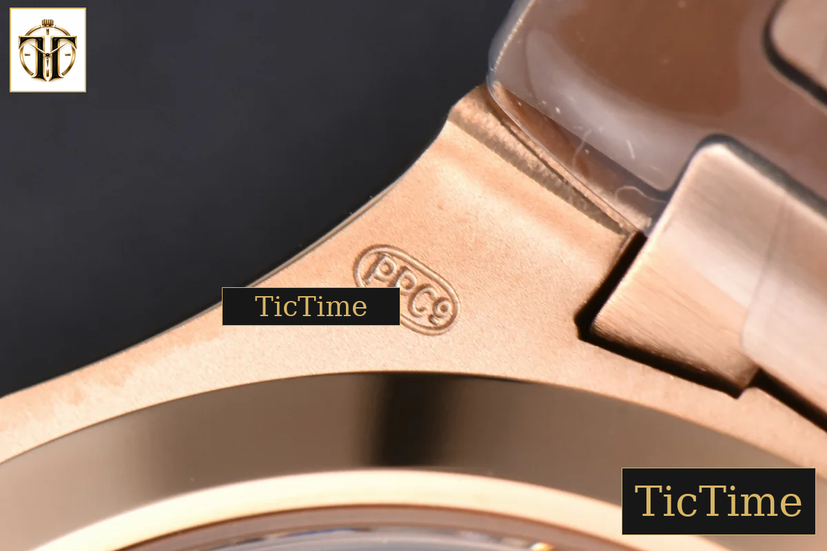 Nautilus Ladies 7118 35mm 3KF RG Rainbow Diamond RG Dial RG Bracelet 324CS — foto 17