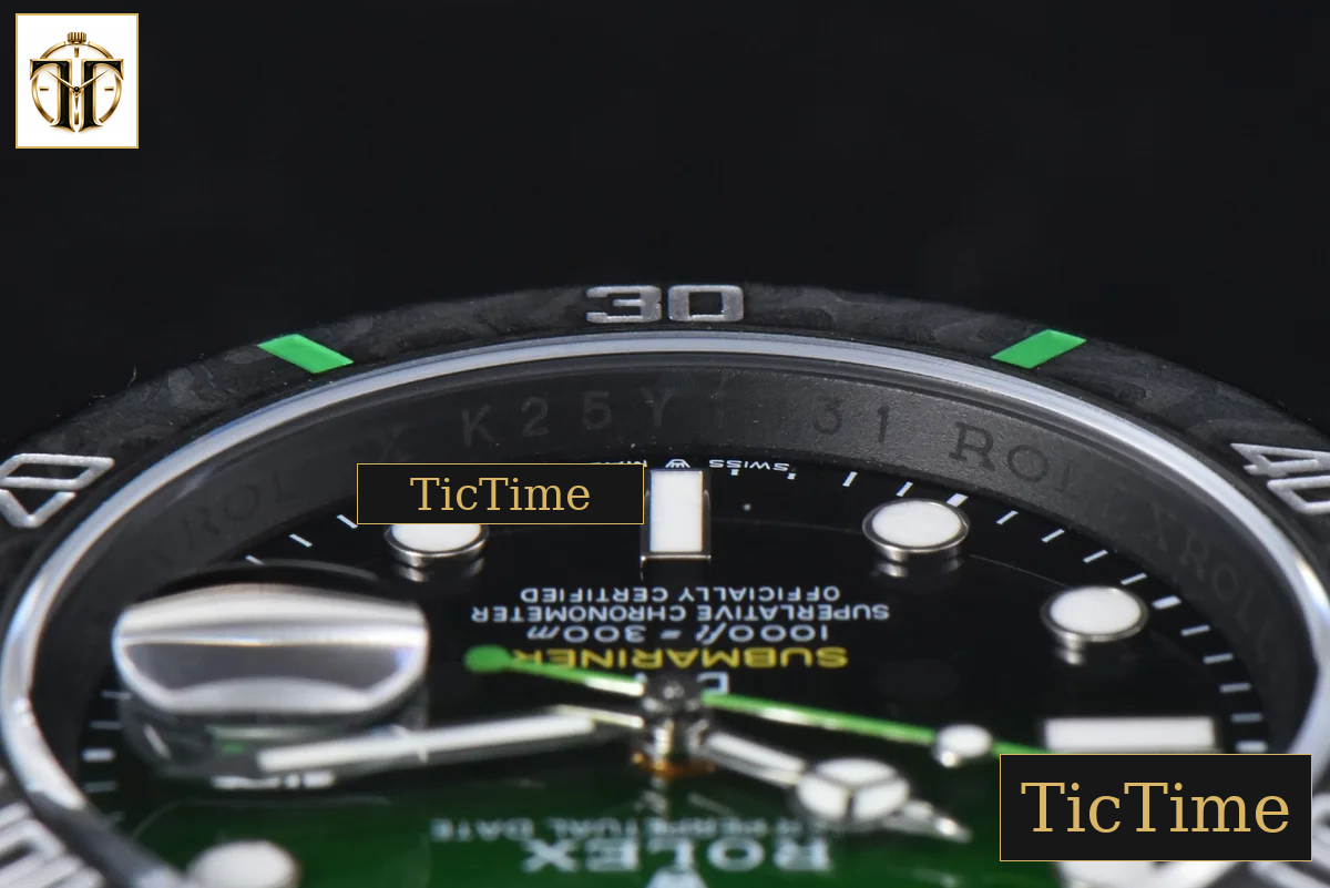 Submariner DIW DLC 41mm VSF Green Graduated Dial SS Bracelet VS3135 — foto 14