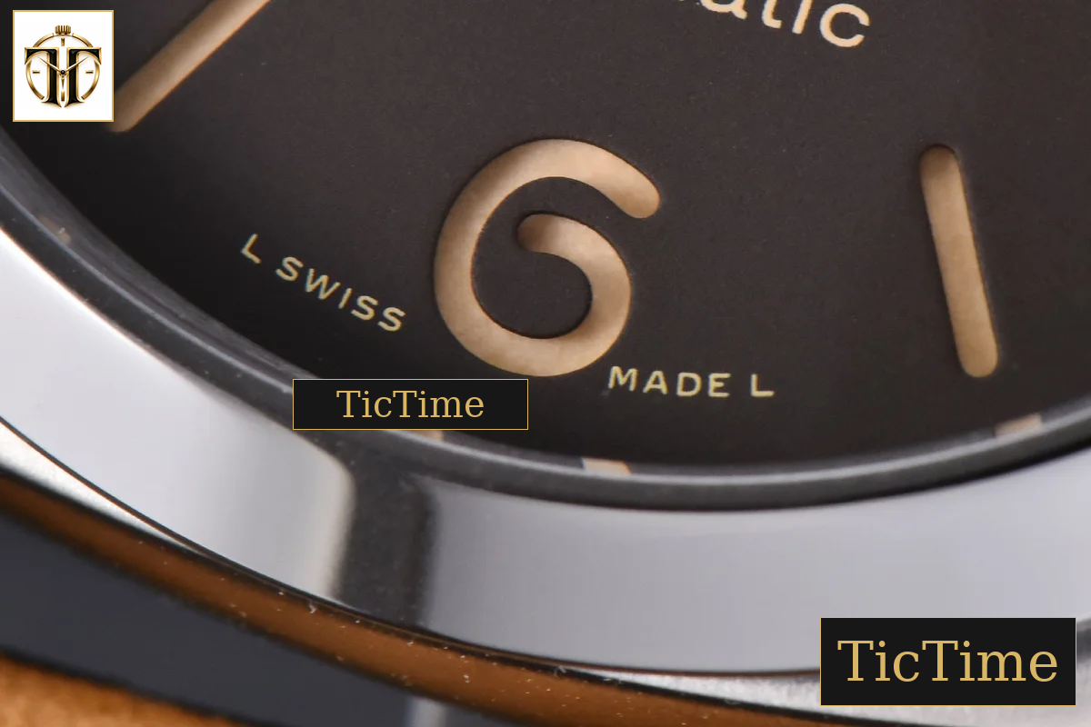 PAM1351 44mm TTF Brown Dial Brown Leather Strap P9001 — foto 8