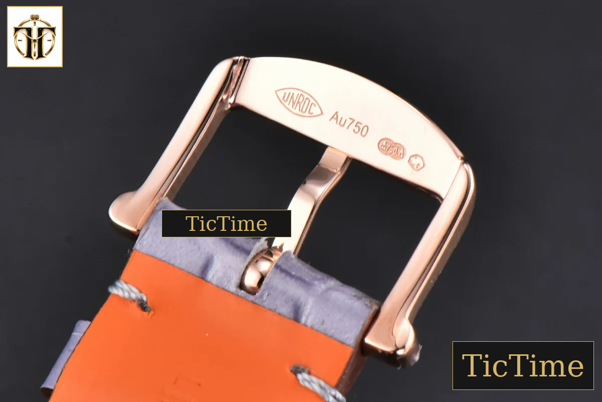 Portofino 37mm V7F RG Diamond Silver Dial RG Marker Grape Leather Strap A2892 — foto 29