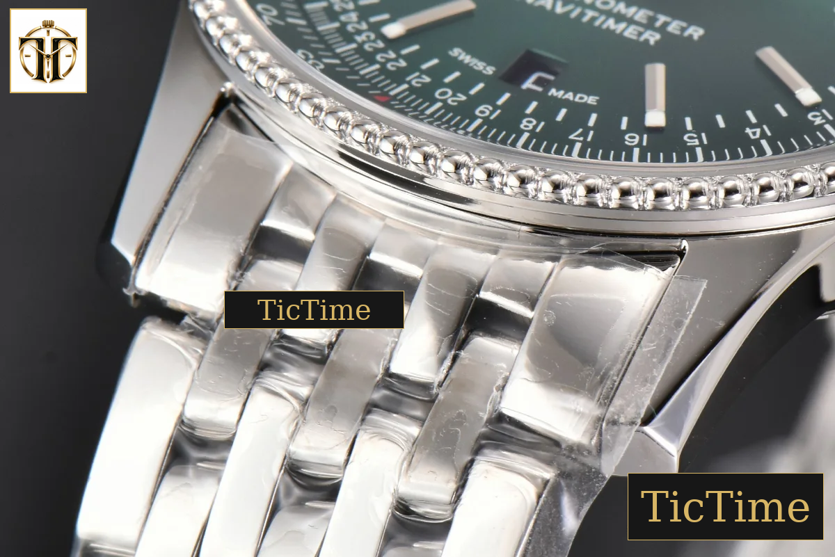 Navitimer 41mm TF Green Dial SS Bracelet 2824 — foto 10